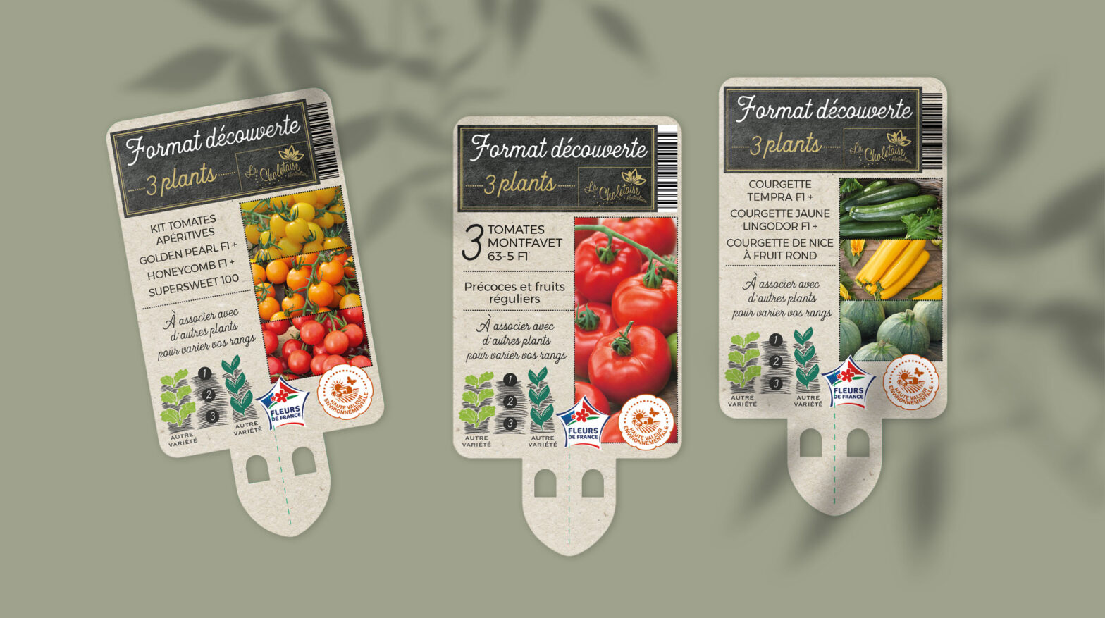 Floramedia Agence communication horticole - Nos réalisations : chromos personnalisés potager La Choletaise