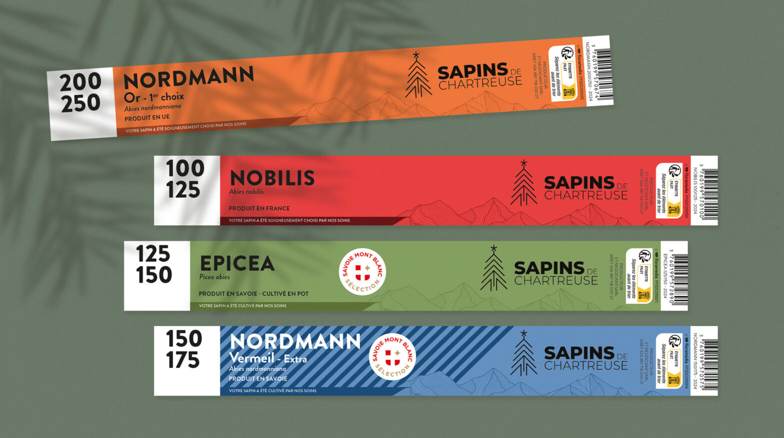 Floramedia Agence communication horticole - Nos réalisations : bandeaux personnalisés Sapins de Chartreuse